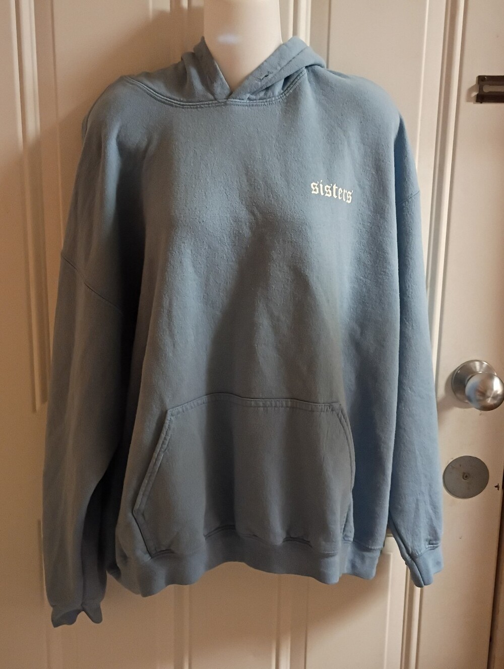 James Charles Sisters Pullover Hoodie - Dusty Blue Men's Sweater Size XL